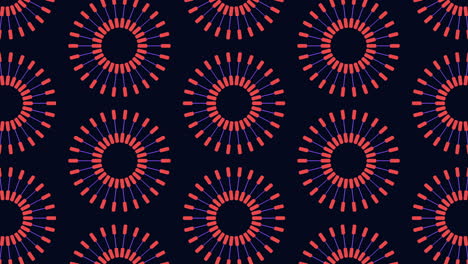 Blue-circle-pattern-on-black-background-a-versatile-design-element-for-your-digital-project