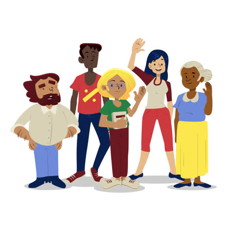 grupo diverso de personas