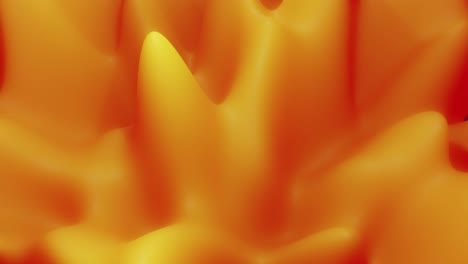 sustancia naranja líquido amarillo abstracto, superficie de brillo interior como el paisaje. animación de bucle sin costuras 4k. hermosos gradientes de color como fondo ondulado líquido abstracto. 1