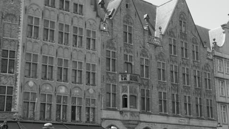 architectural detail in the historic city of bruges, belgium