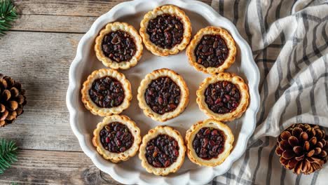 mini christmas fruit tarts