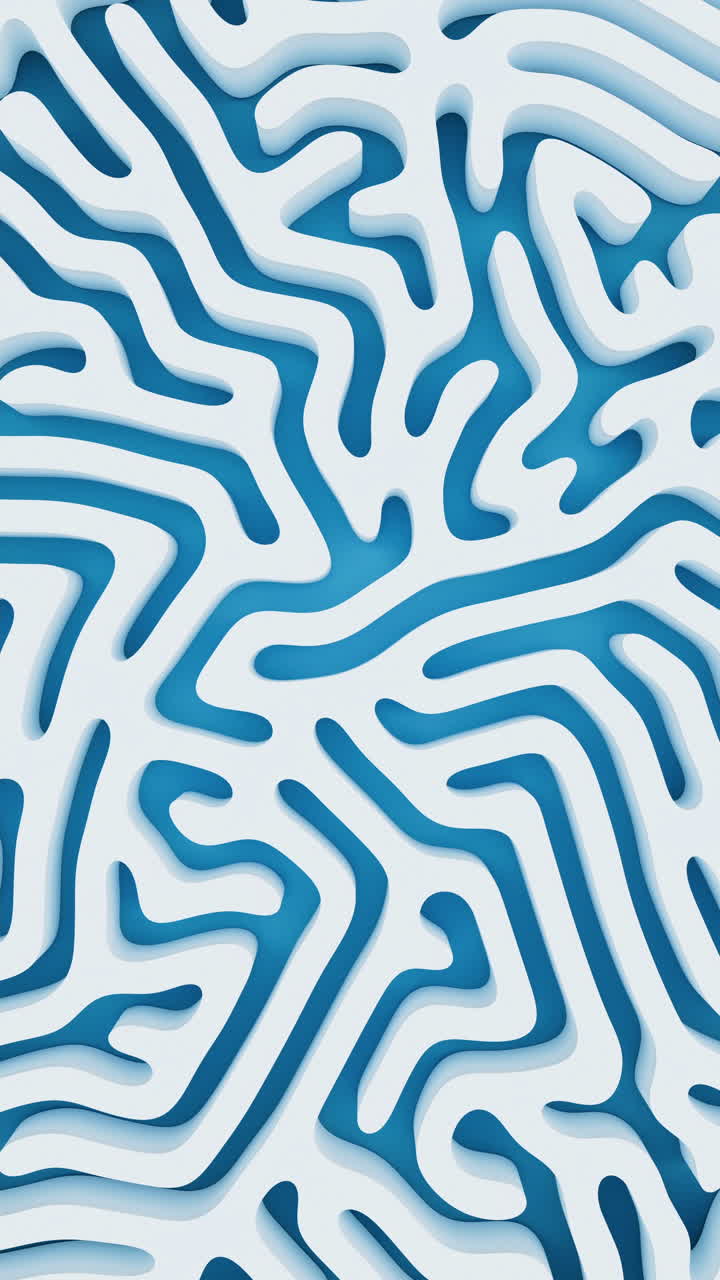 líneas abstractas y líneas curvas, renderización 3d.