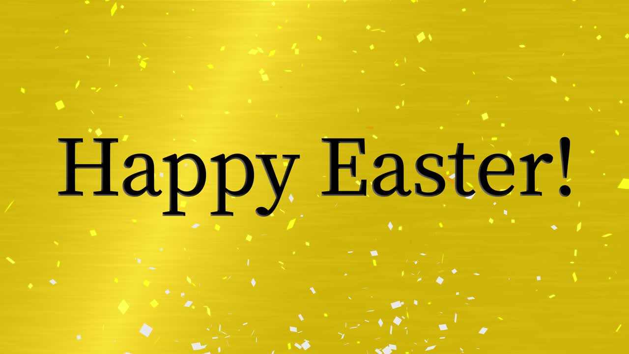 행복한 부활절 이벤트 텍스트 애니메이션 모션 그래픽