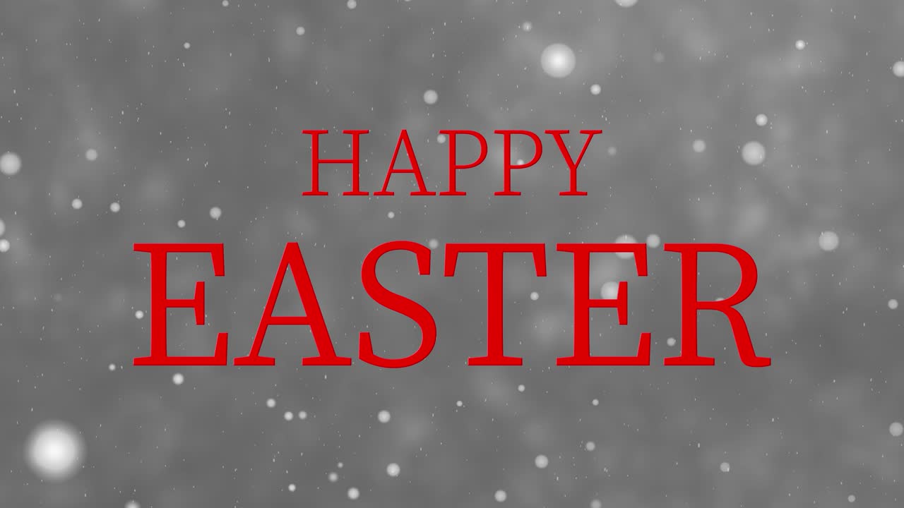 feliz evento de pascua texto animación gráficos en movimiento