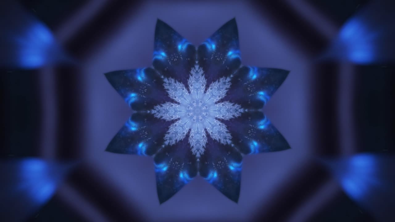abstract mandala de la estrella azul