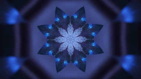 abstract mandala de la estrella azul