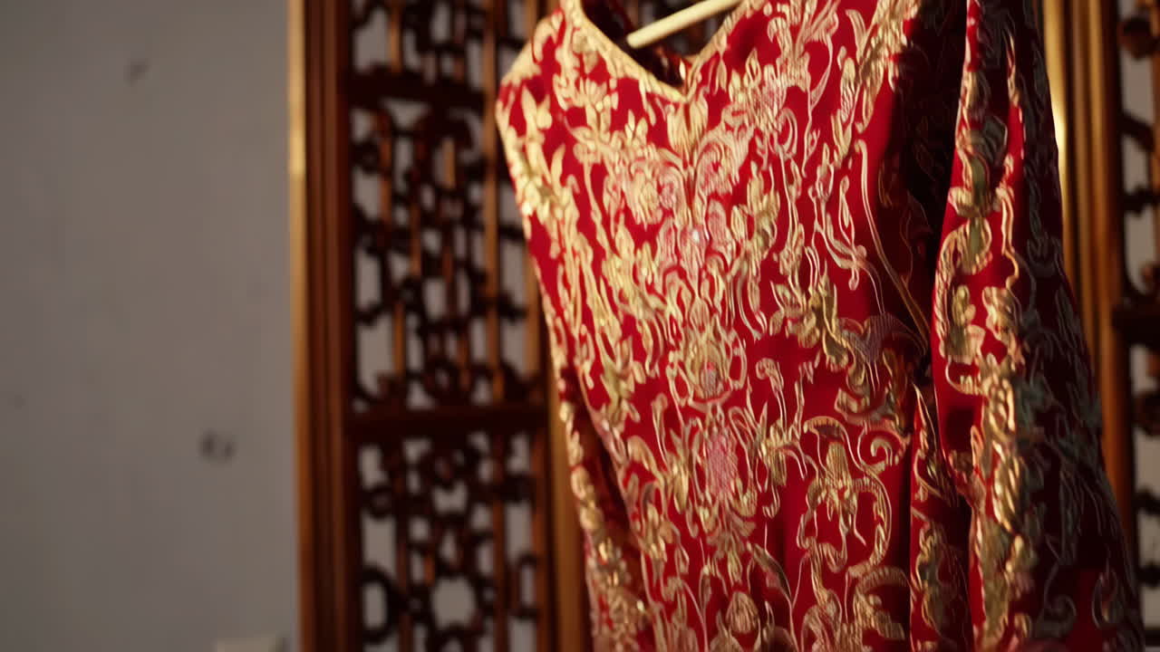 Detailed View of Traditional Chinese Clothing