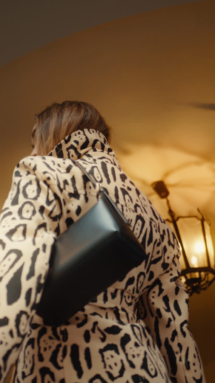 Woman in Leopard Print Outfit