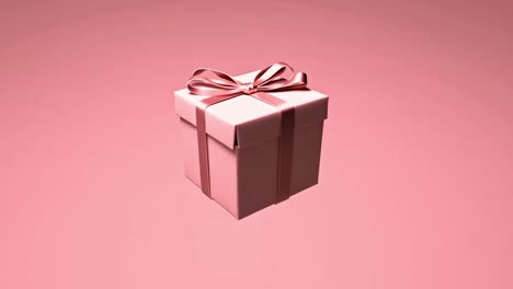 caja de regalo rosada