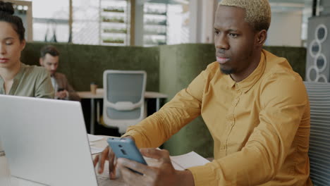 people working in a modern office