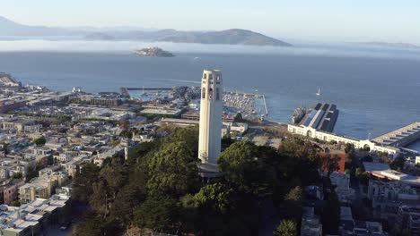 antena: hermoso paisaje urbano y vista de la torre coit parte 08, vista de drones