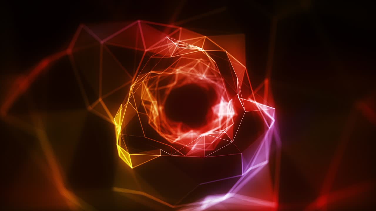 concepto de animación del plexo formas de bucle