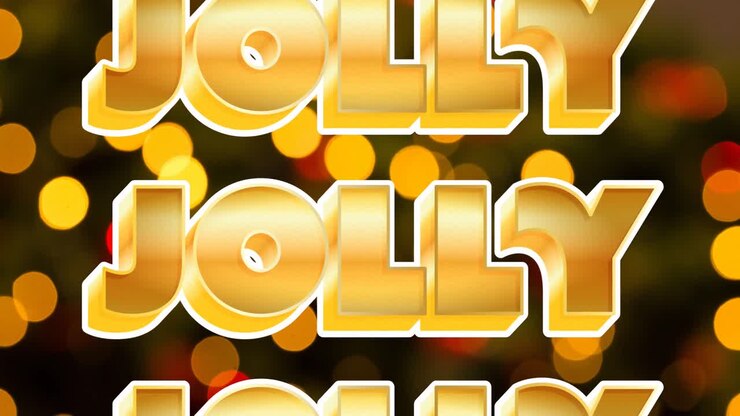 Animazione di testo di auguri natalizi con decorazioni di Natale
