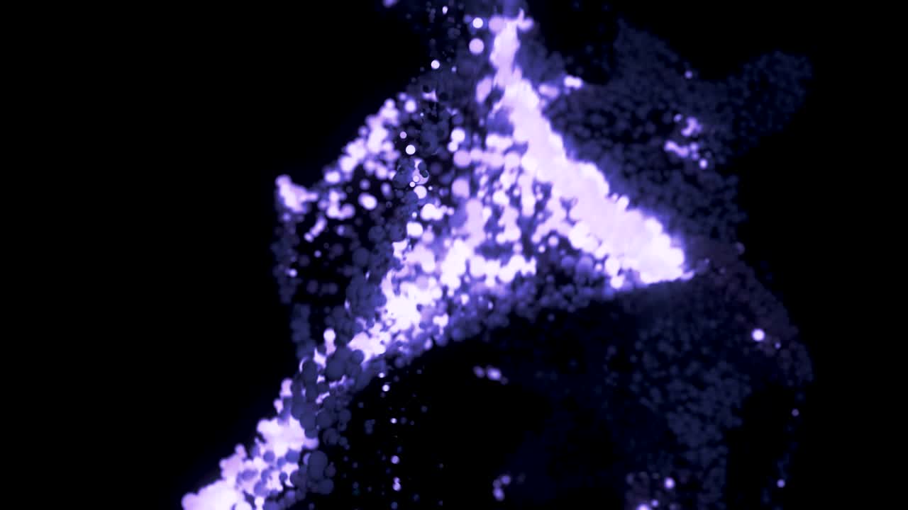 추상적인 반이는 입자들.