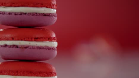 a stack of colorful macaroons