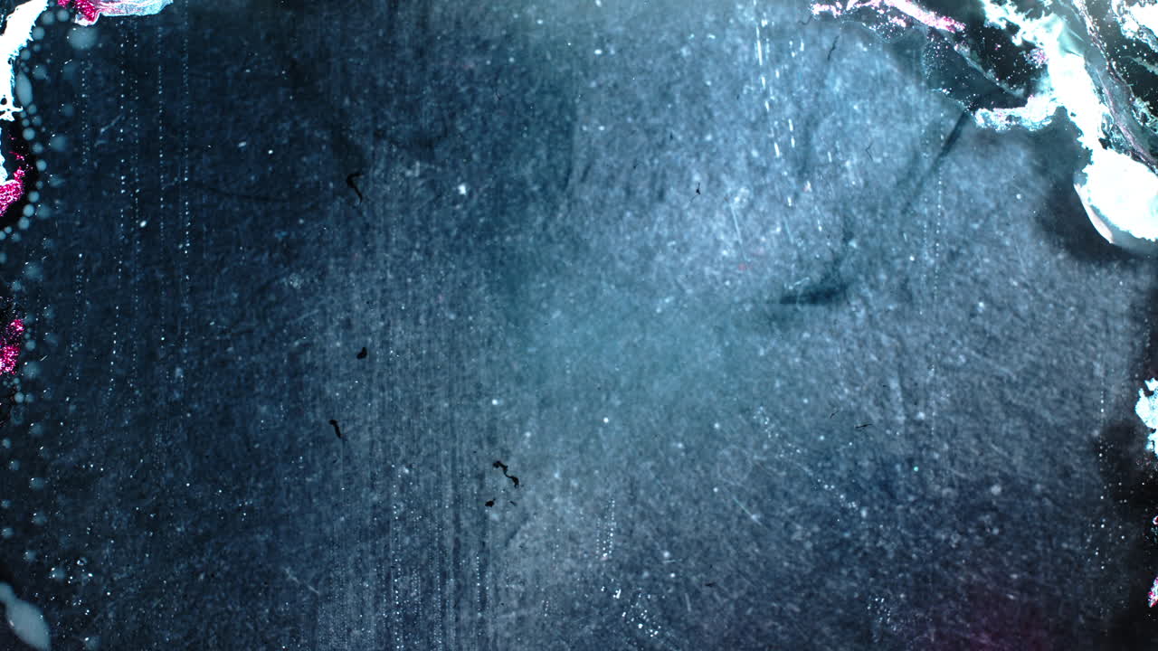 Close-up of substances mixing in a macro shot, vibrant and dynamic