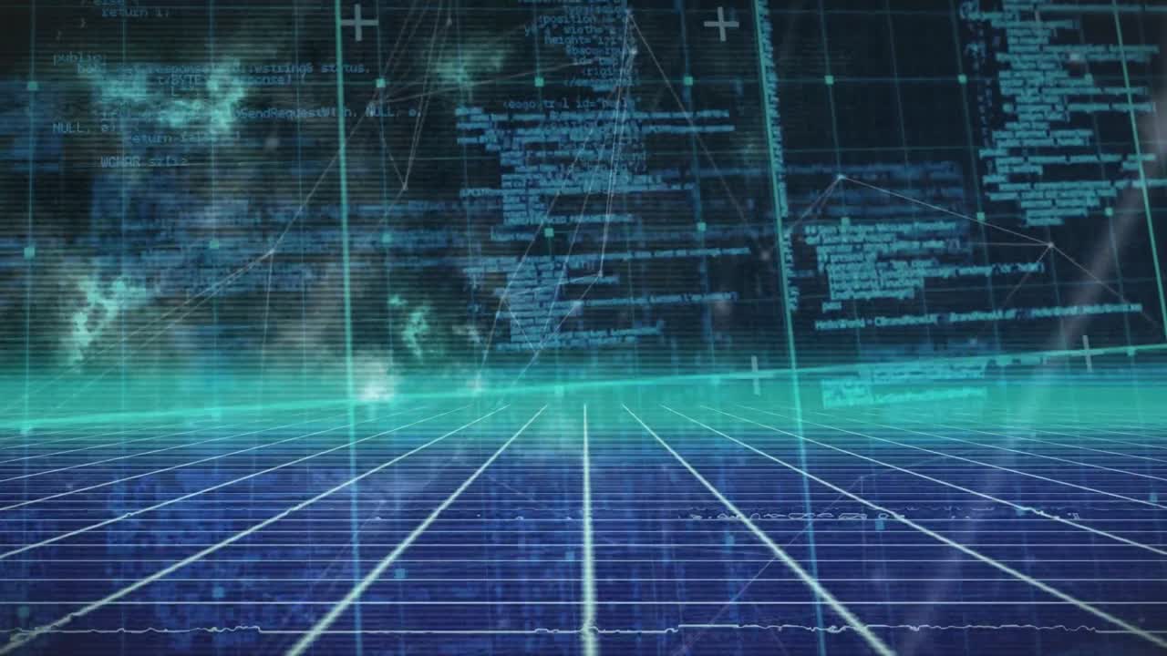 Animation of data processing with networks of connections