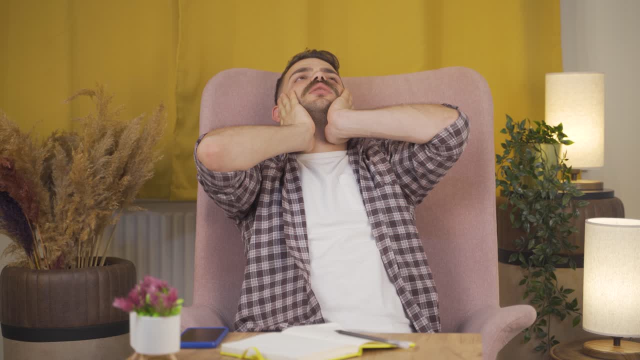 The man who doesn't feel well.