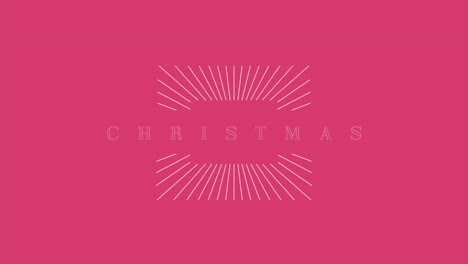 Texto-Retro-De-Feliz-Navidad-Con-Líneas-En-Degradado-Rosa