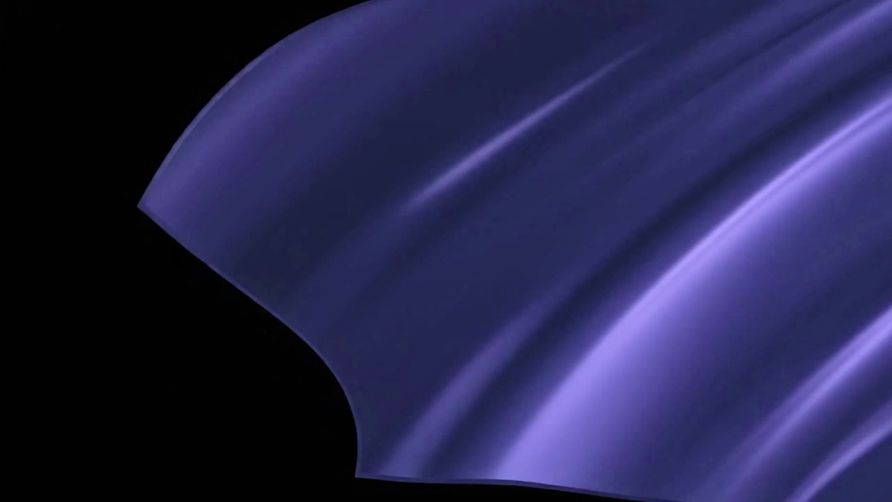Abstract Purple Fabric Waving Against a Black Background