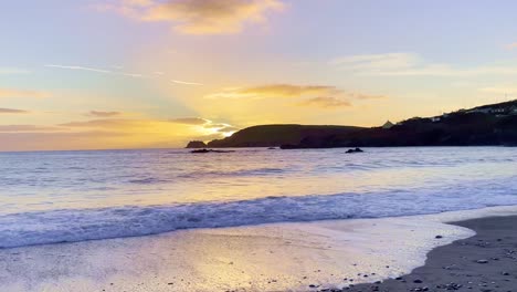 beautiful sunset in west cork during winter time