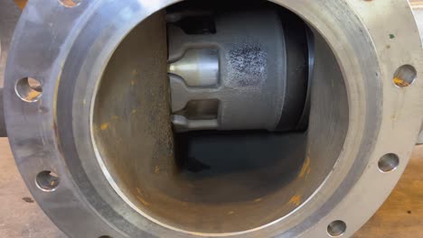 Internal inspection of an industrial steam valve