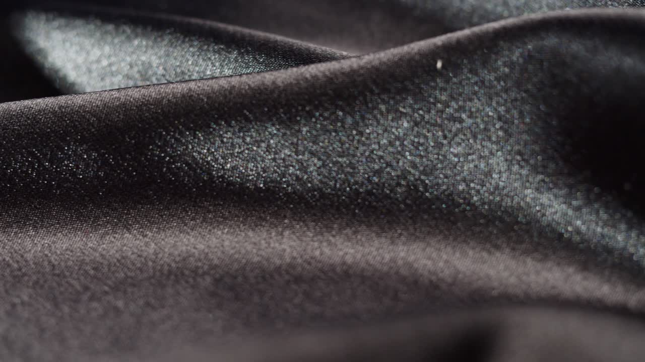 Black Satin Fabric Texture