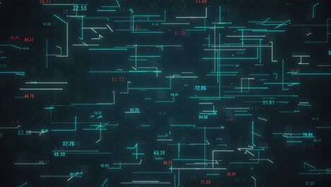 abstract technology lines animation