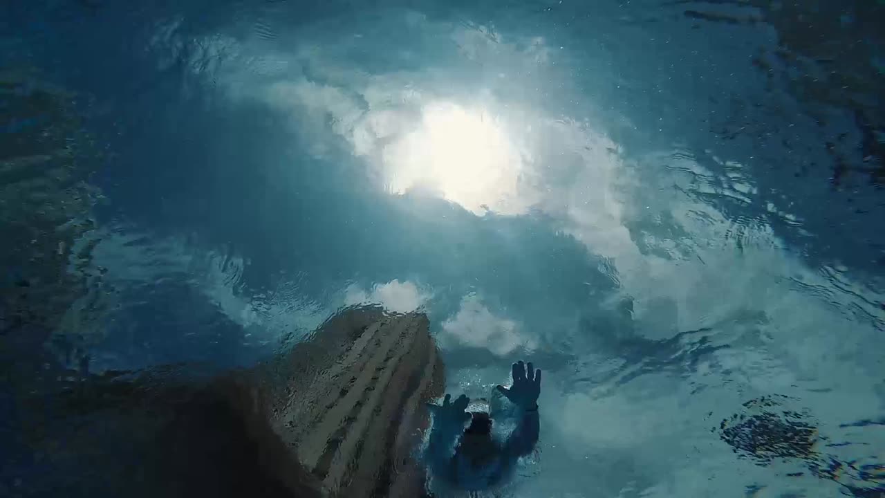 Underwater View of Person Swimming