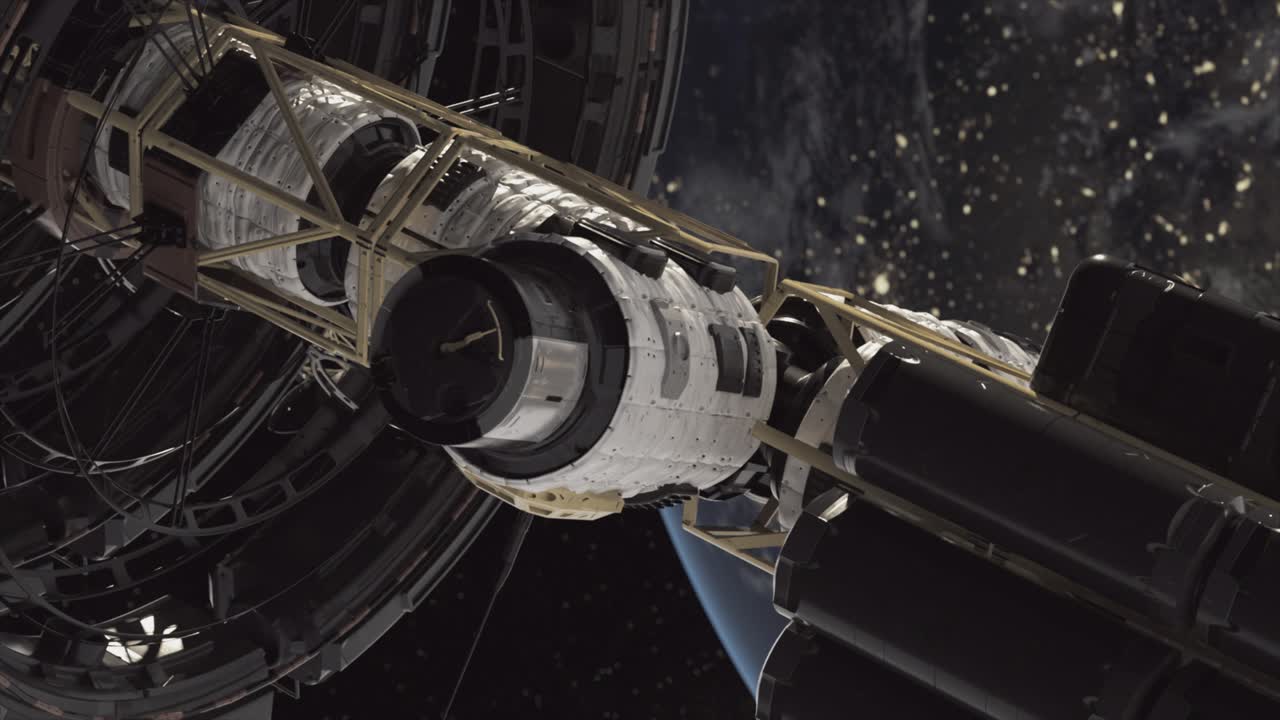 도에 있는 우주 정거장