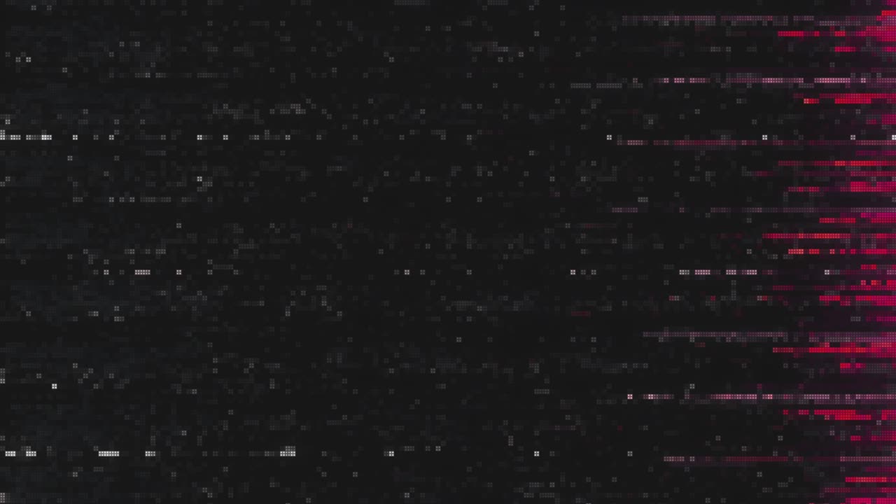 diseño único abstracto animación digital ruido de píxeles error de fallo daño de video