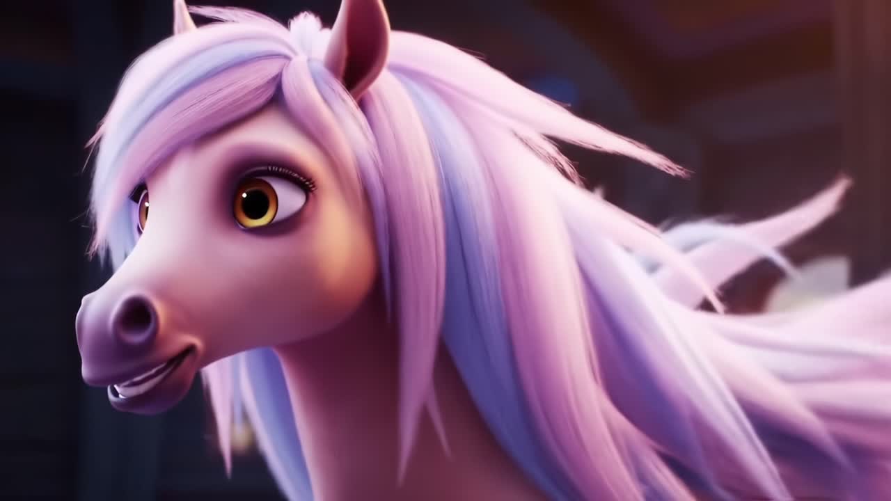 Two Enchanting Unicorns with Flowing Manes in a Vibrant Landscape, Capturing Whimsical Beauty and Playfulness in Their Expressions and Environment