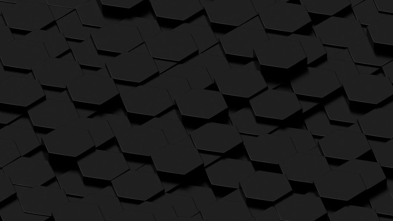 animación 3d de formas geométricas abstractas de hexágono y textura