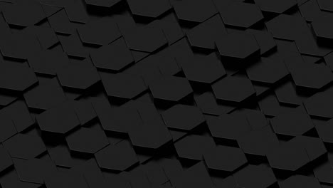 animación 3d de formas geométricas abstractas de hexágono y textura