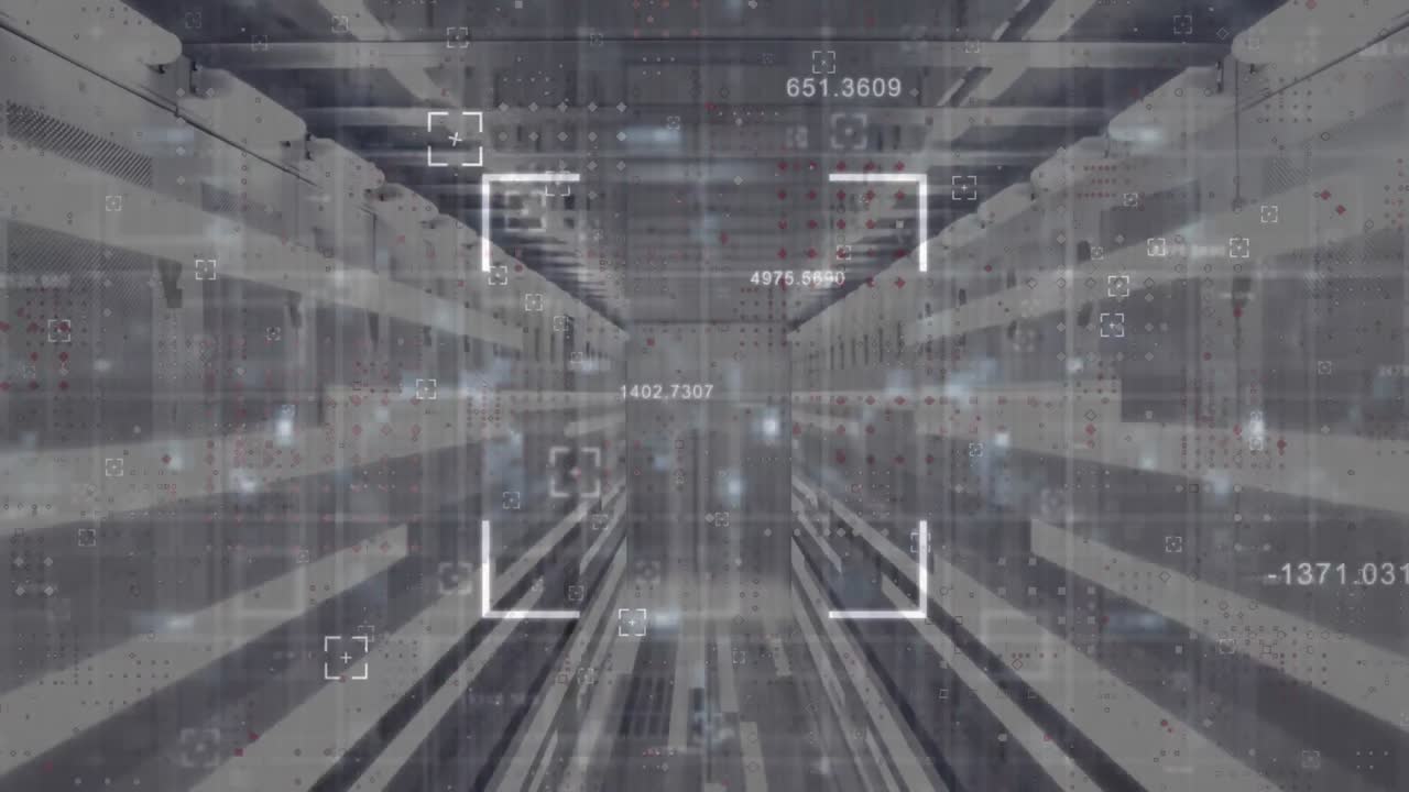 스캔 범위와 숫자가 서버  ⁇ 을 향해 이동