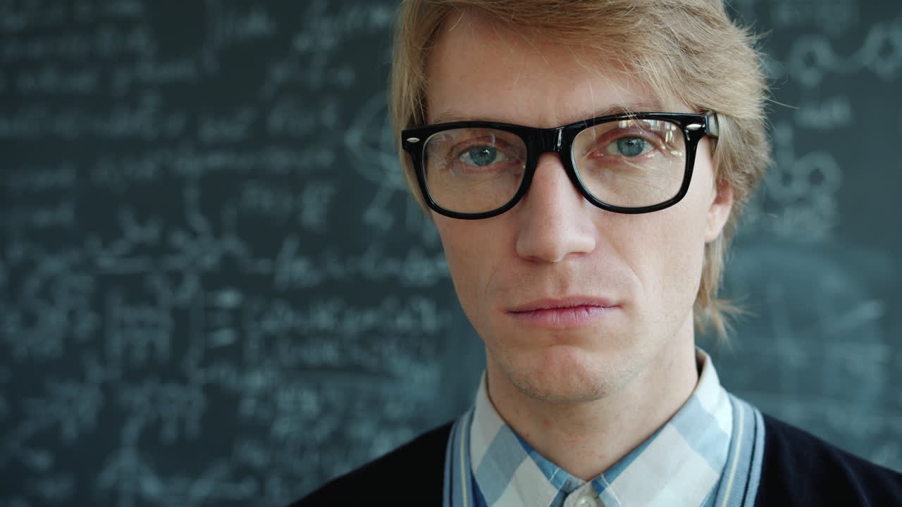 Man in Glasses Looking at the Camera