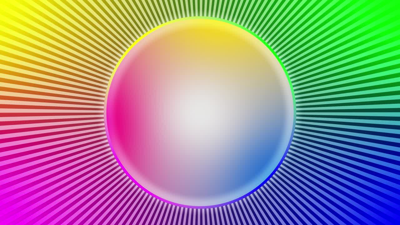 중간 속도 회전을 가진 광학 착각, 마법, 테크노, 모던 애니메이션