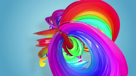 abstract seamless background with multicolored ribbons. rainbow stripes are moving in a circle and twisting. 36