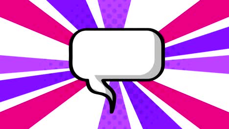 pop art speech bubble animation hd