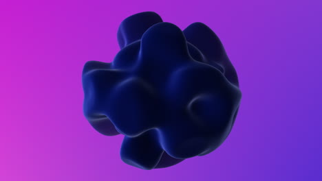 Geheimnisvolle-3D-Darstellung-Einer-Schwarzen-Kugel-Auf-Einem-Leuchtend-Violetten-Und-Rosa-Hintergrund