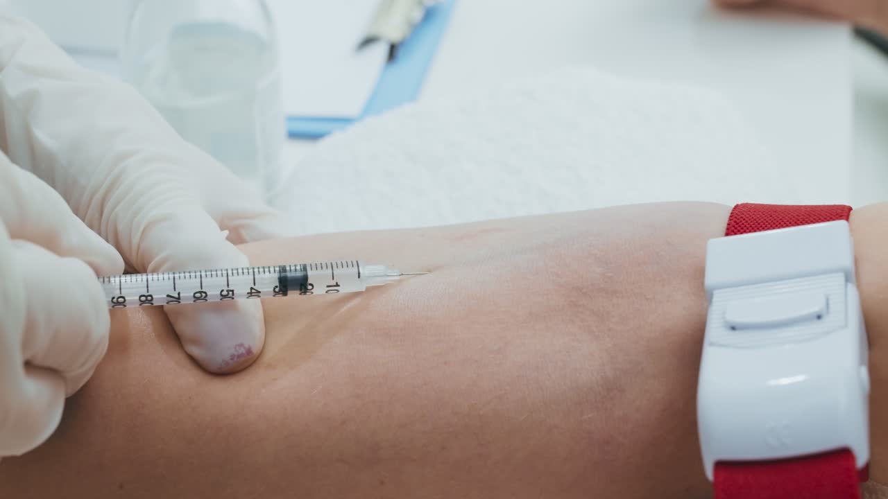 procedimiento de extracción de sangre