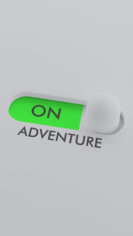 switching on the adventure switch vertical video