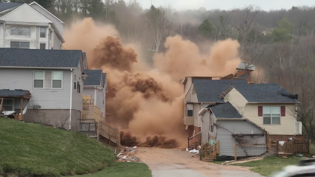 Building Collapse in Residential Area