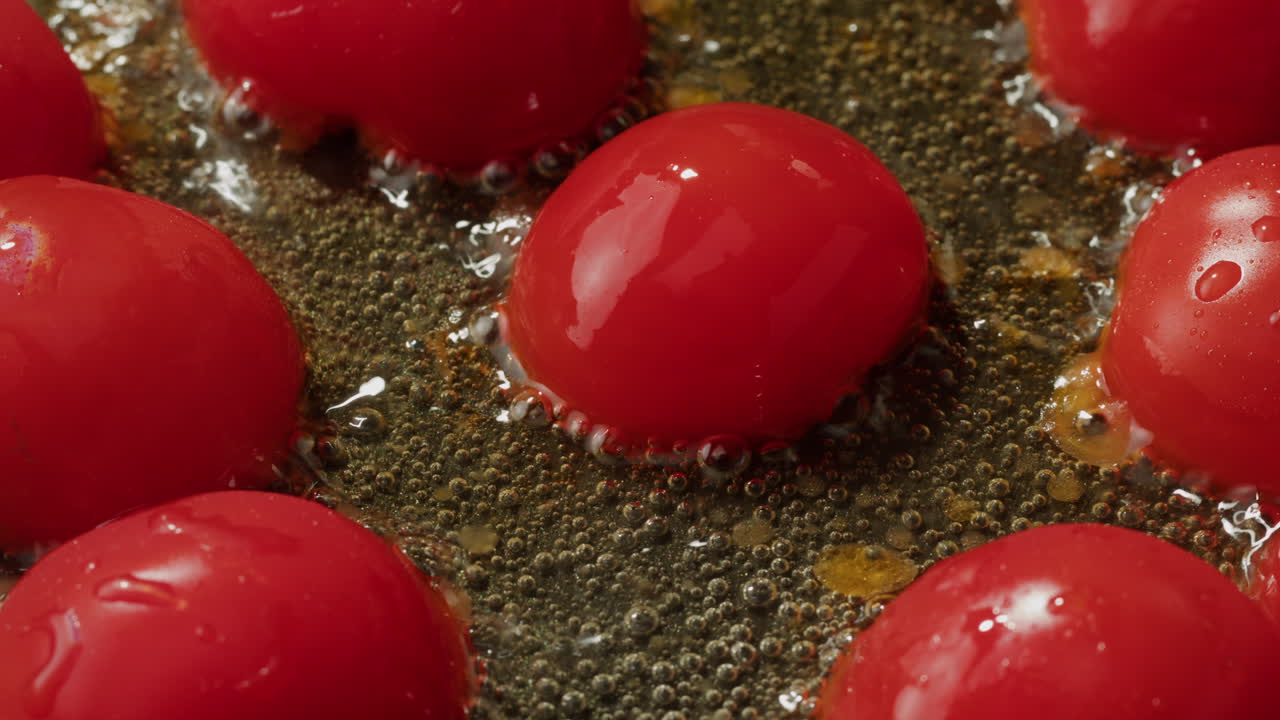 Frying Cherry Tomatoes