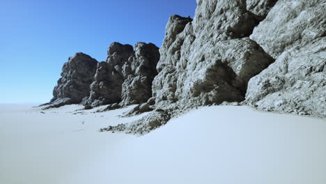 desert landscape with rock formations