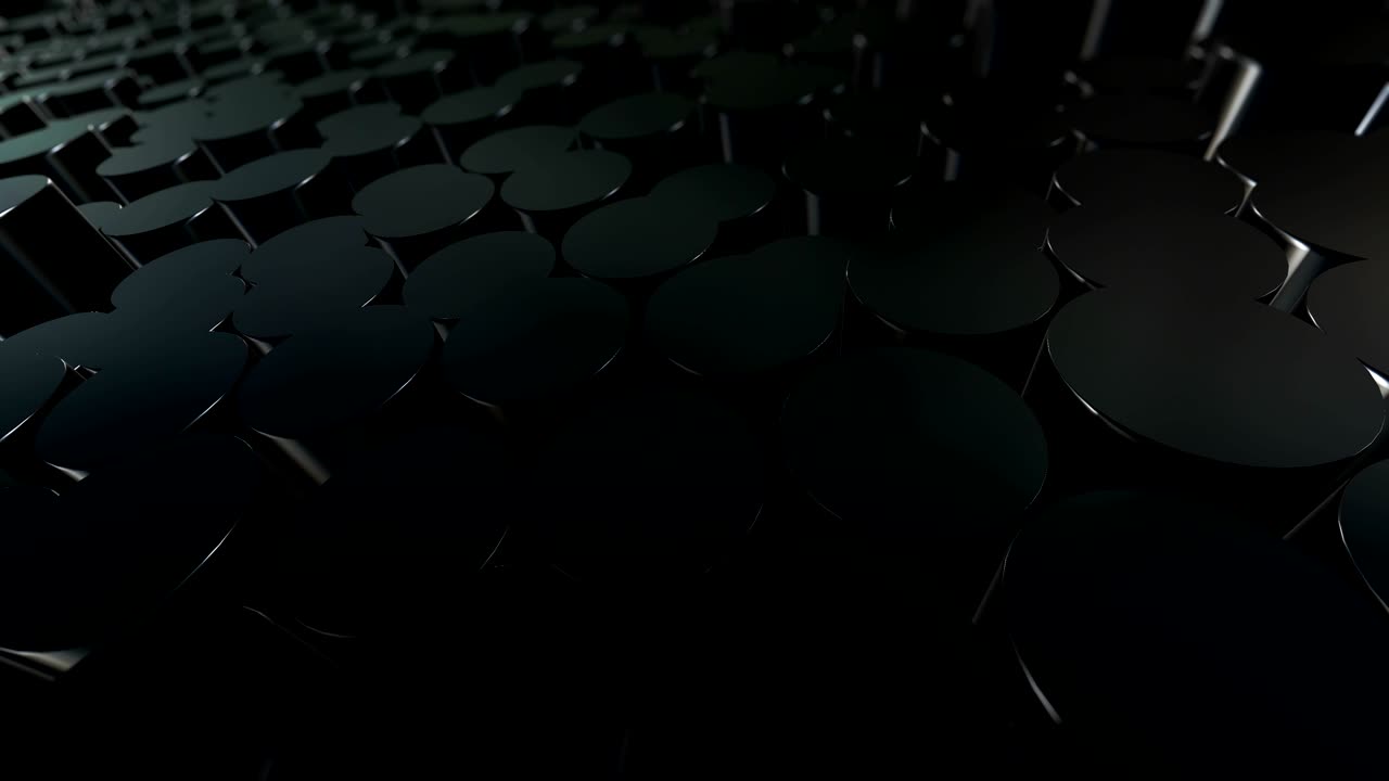 абстрактный фон движения из случайных движущихся темных глянцевых 3d кругов