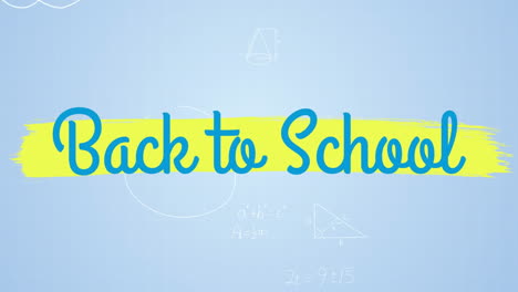 digital generated video of back to school 4k