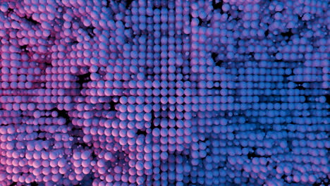 abstract spheres background with pink and blue gradient