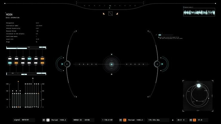 Moon HUD-interface