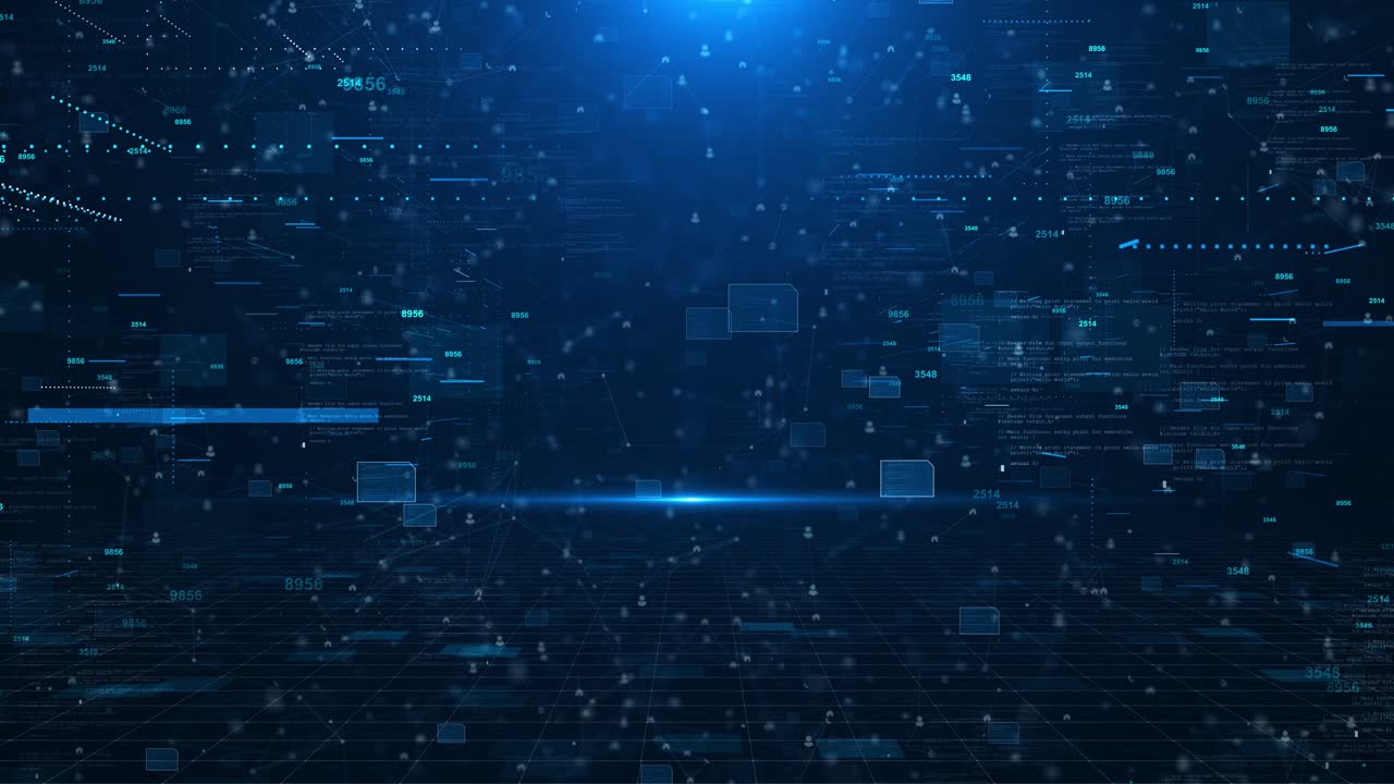 デジタルバックグラウンド - テクノロジーのプロセスニューラルネットワーク人工知能データ転送